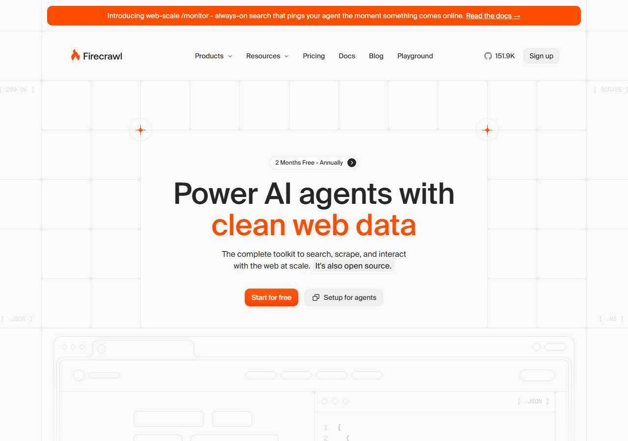Firecrawl homepage